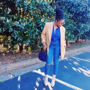 Women’s Oversized Kim Rogers Tan Blazer